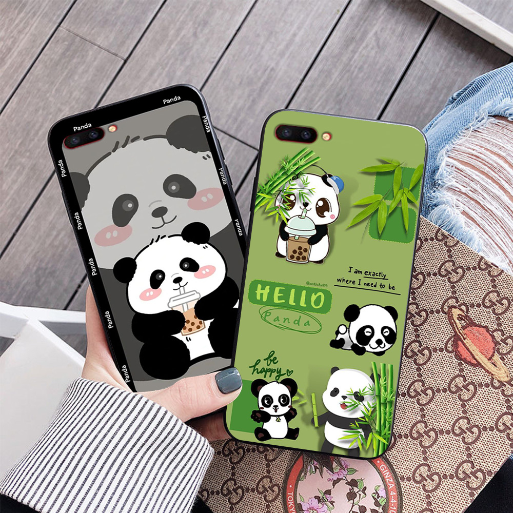 Ốp lưng oppo r11s / r15 in hình gấu trúc cute dễ thương