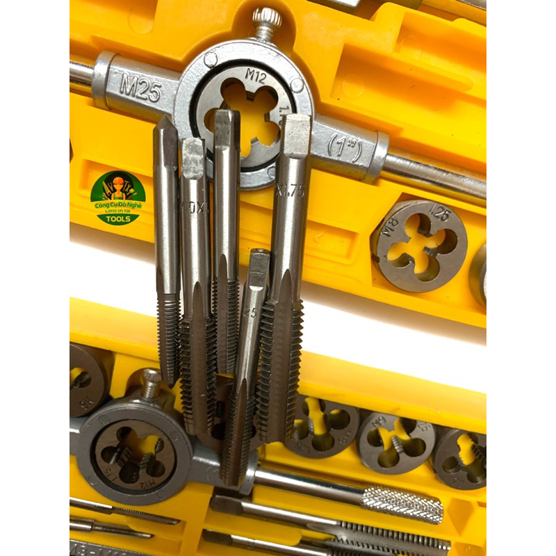 Bộ taro bàn ren tạo ren trong ngoài 12 chi tiết và 20 chi tiết loại tốt