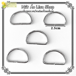 Set 10 chiếc khoen chữ d bằng kim loại