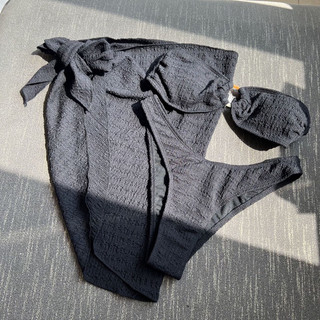 [Hàng Sẵn - Hoả tốc ] Set Bikini 3 món kèm khăn choàng eo