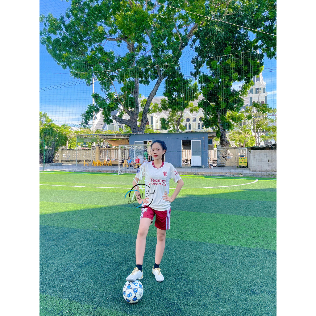 ÁO BÓNG ĐÁ CLB MANU KEM MỚI 2024 - BỘ QUẦN ÁO BÓNG ĐÁ CLB MU KEM MẪU THẬT #Baxusport