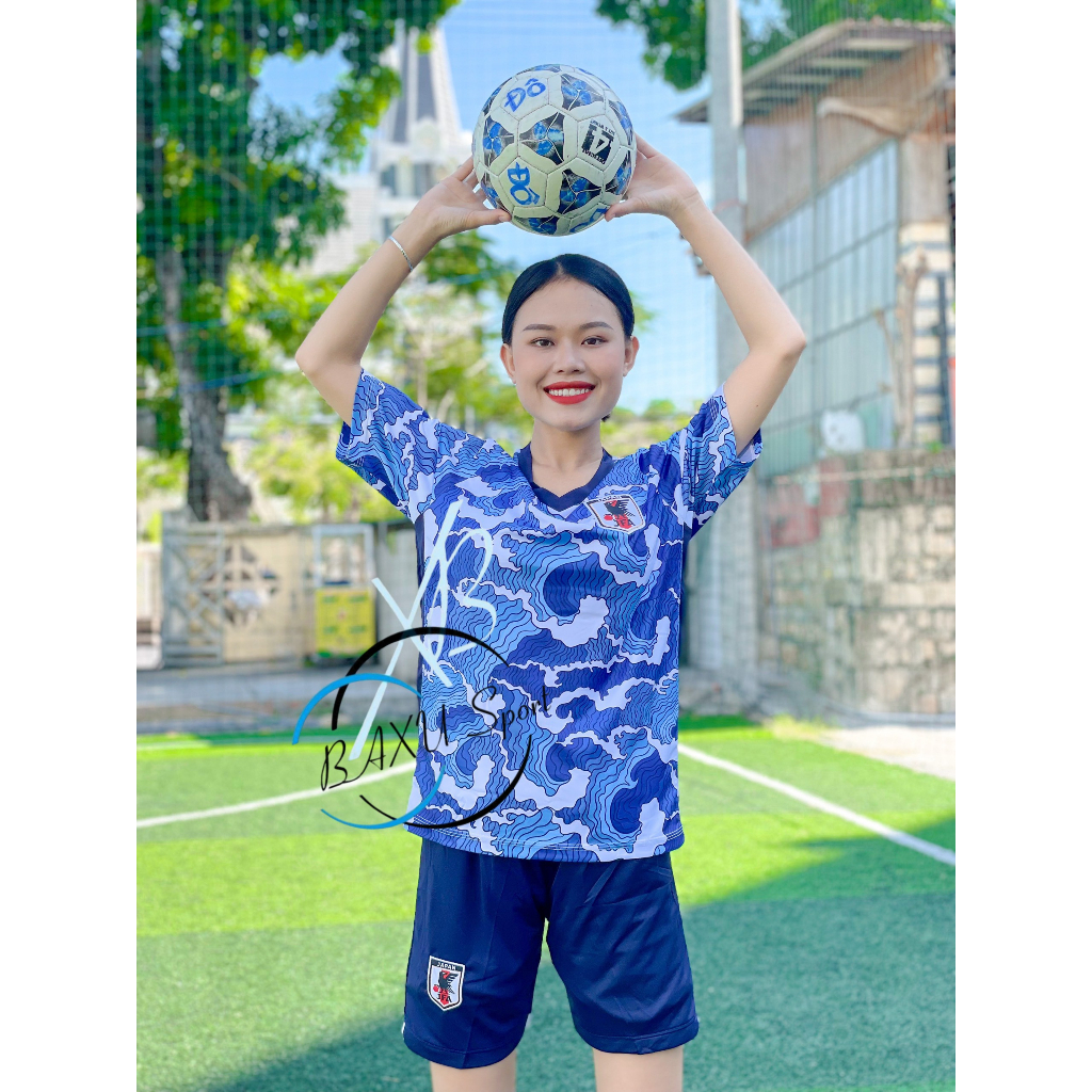 "SALE TẾT " ÁO BÓNG ĐÁ TUYỂN NHẬT BẢN XANH THUN LẠNH MỚI 2024 - BỘ QUẦN ÁO BÓNG DÁ TUYỂN NHẬT XANH MẪU THẬT #BAXUSPORT