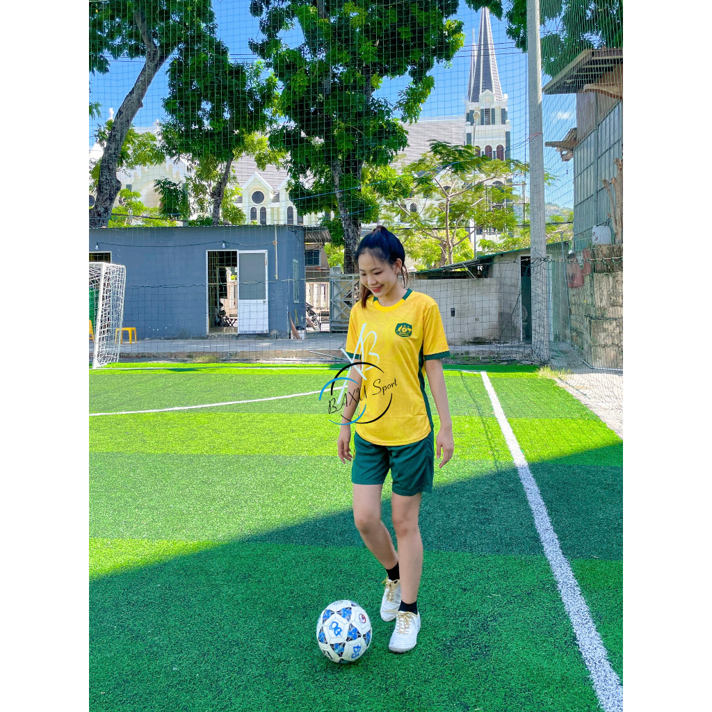 ÁO BÓNG ĐÁ ĐỘI TUYỂN ÚC THUN MÈ 2024 - BỘ QUẦN ÁO BÓNG ĐÁ TUYỂN ÚC VÀNG MẪU THẬT 2024 #BAXUSPORT