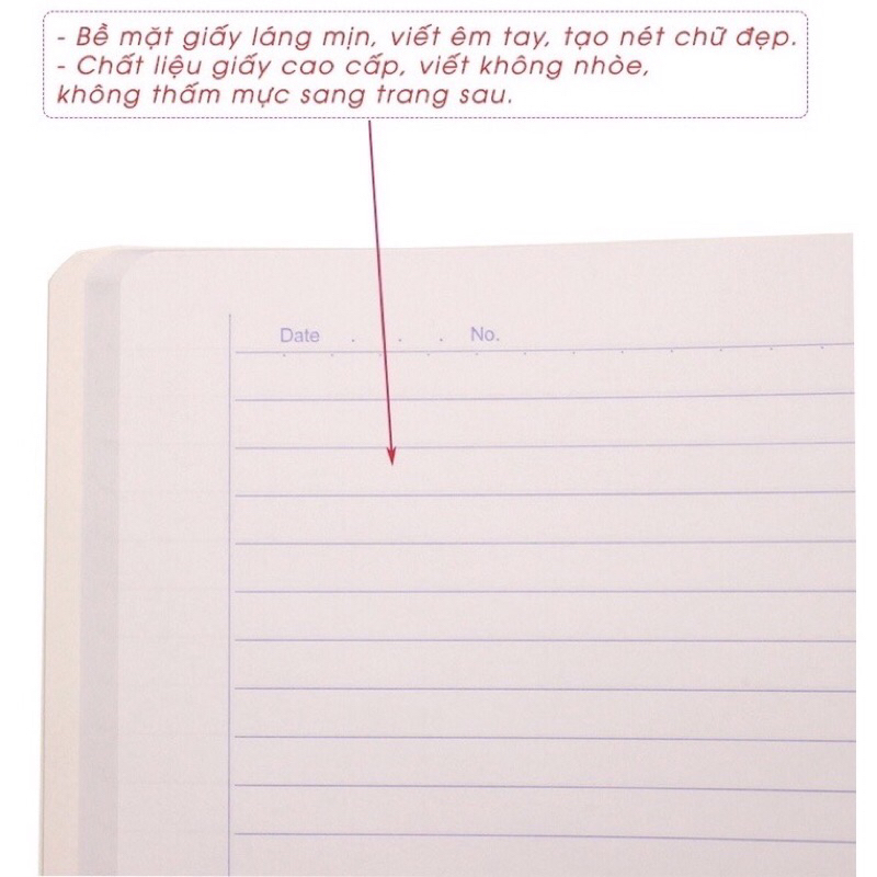 Sỏ bìa bồi A4 Lesson 200/300/400 trang Hồng Hà dòng kẻ ngang_Giấy dày