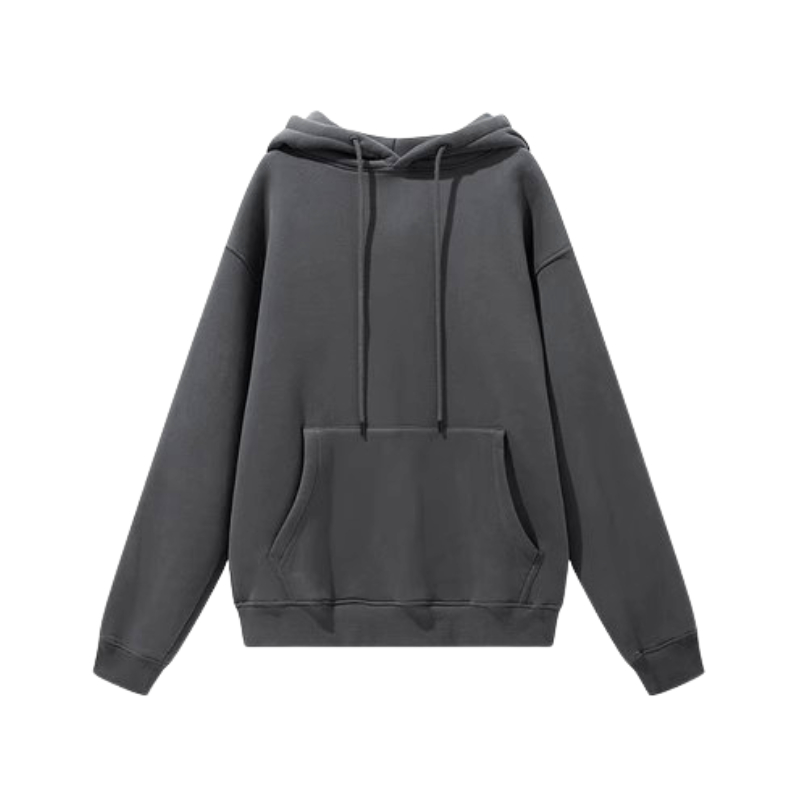 Áo Khoác, Quần Jogger Hoodie Nam, Nữ Hoodie Basic Unisex Nỉ From Rộng Màu Xám HDT900