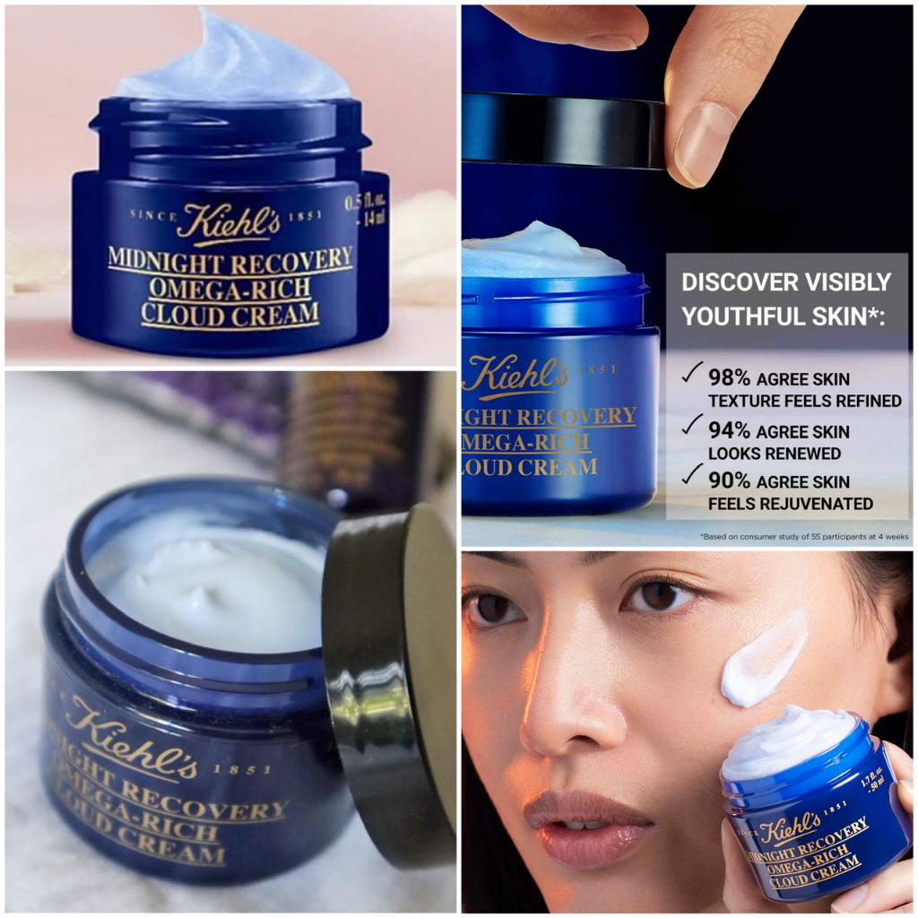 Các sản phẩm phục Hồi Da Ban Đêm KIEHL'S  Midnight Recovery Omega Rich Cloud 14ml