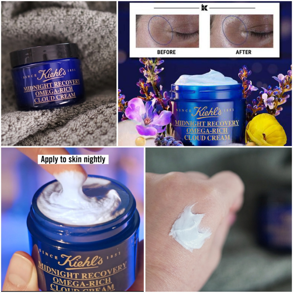 Các sản phẩm phục Hồi Da Ban Đêm KIEHL'S  Midnight Recovery Omega Rich Cloud 14ml