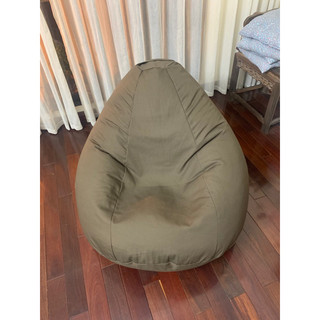 Vỏ ghế lười chất liệu thô bố kèm lót có khóa kéo rộng ( chưa có hạt xốp)