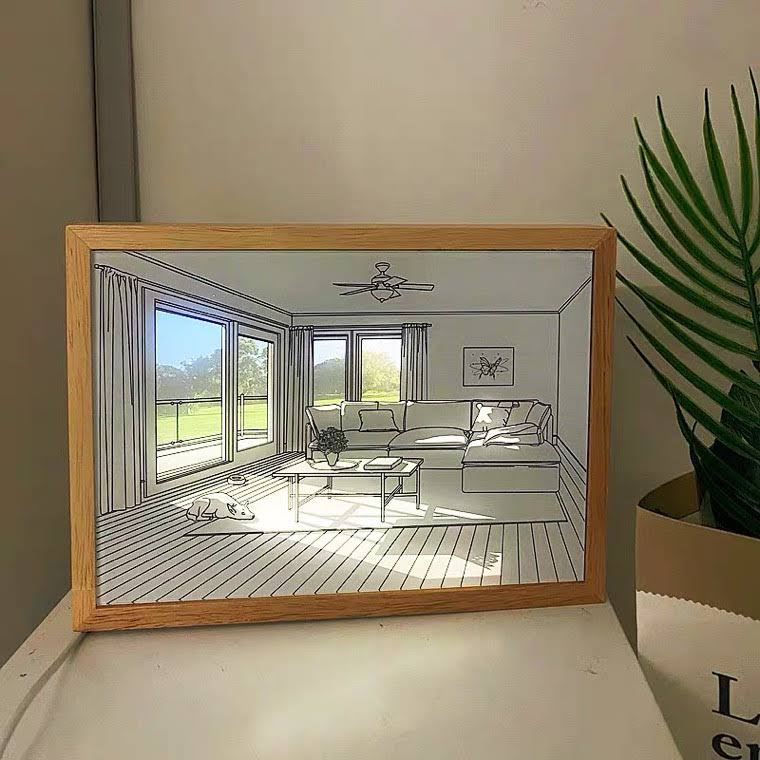 TRANH ĐÈN LED PHONG CẢNH 3D 3 CHẾ ĐỘ MÀU TRANG TRÍ DECOR PHÒNG NGỦ PHÒNG VÀ LÀM QUÀ TẶNG ĐỘC ĐÁO