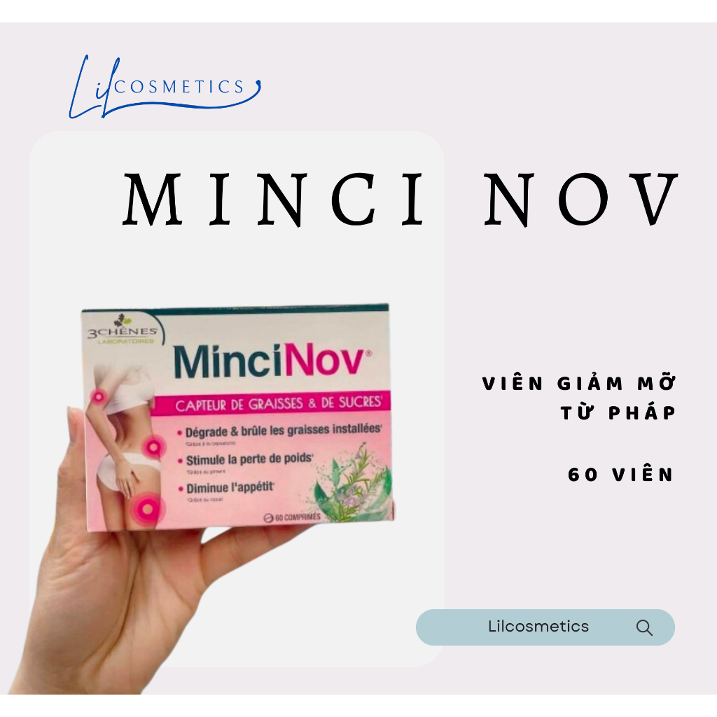 Viên giảm mỡ Minci Nov Pháp Mẫu mới 2023 CHÍNH HÃNG