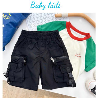 Quần ngố bé trai, quần ngố hiphop siêu ngầu, quần ngố kaki cho bé có size đại từ 9 - 32kg