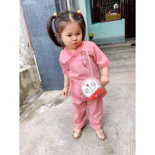 Đồ lam đi chùa mẫu tim phối bé