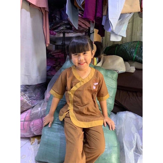Đồ lam đi chùa mẫu tim phối bé