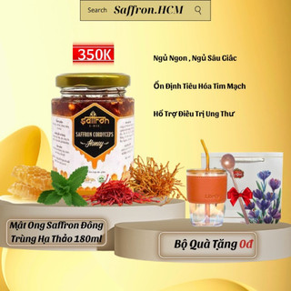 Mật Ong Saffron Đông Trùng Hạ Thảo Saffron Cordyceps Honey - 180ml/lọ
