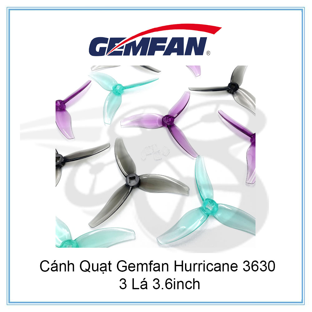 Cánh Quạt Gemfan Hurricane 3630 3 Lá 3.6inch