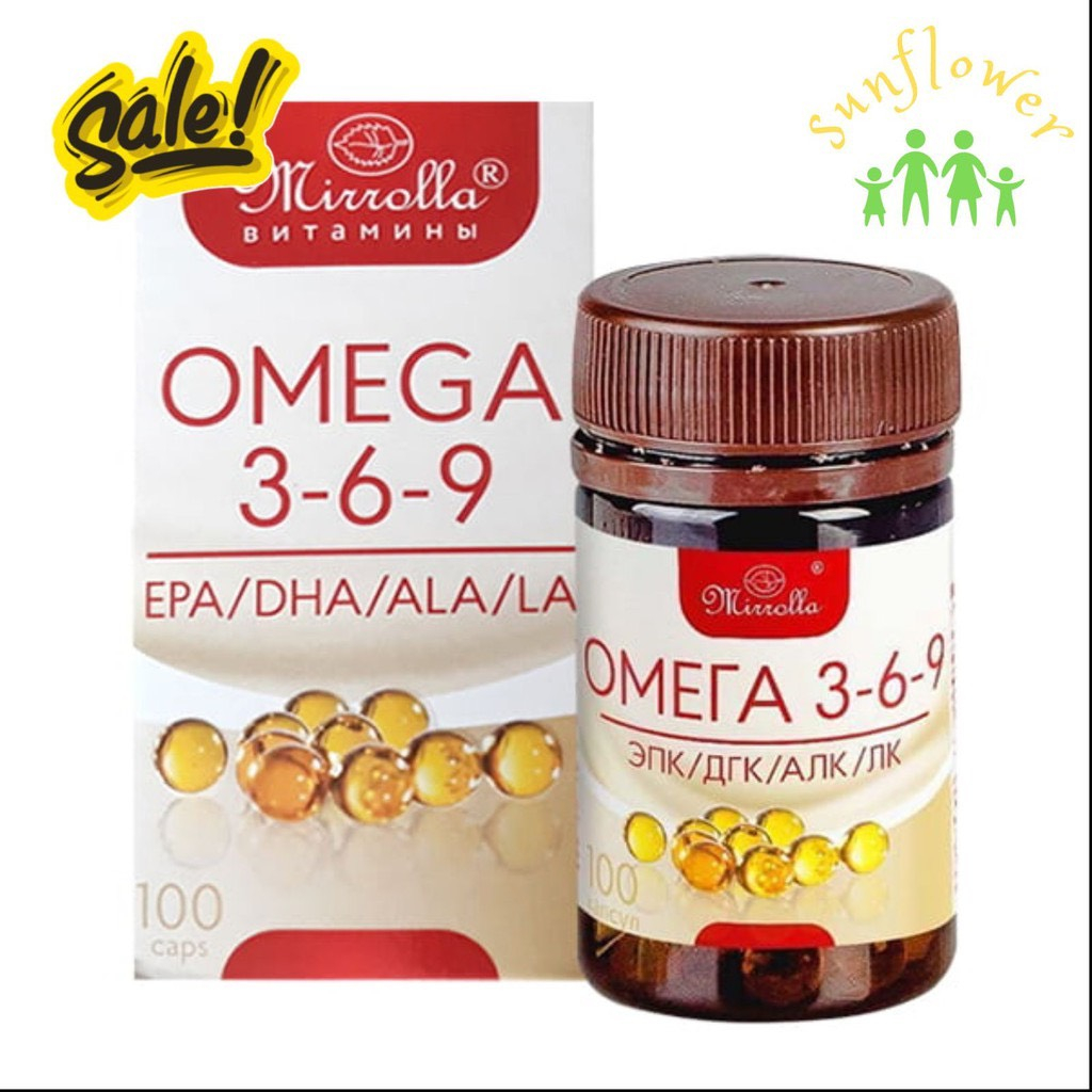 Viên uống Omega 369 Mirrolla Nga lọ 100 viên hàng chính hãng