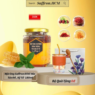 Mật ong saffron salam đông trùng hạ thảo kỷ tử táo đỏ lọ 180ml