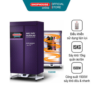  Tủ sấy quần áo Sunhouse SHD2707 Hàng chính hãng bảo hành 12 tháng 