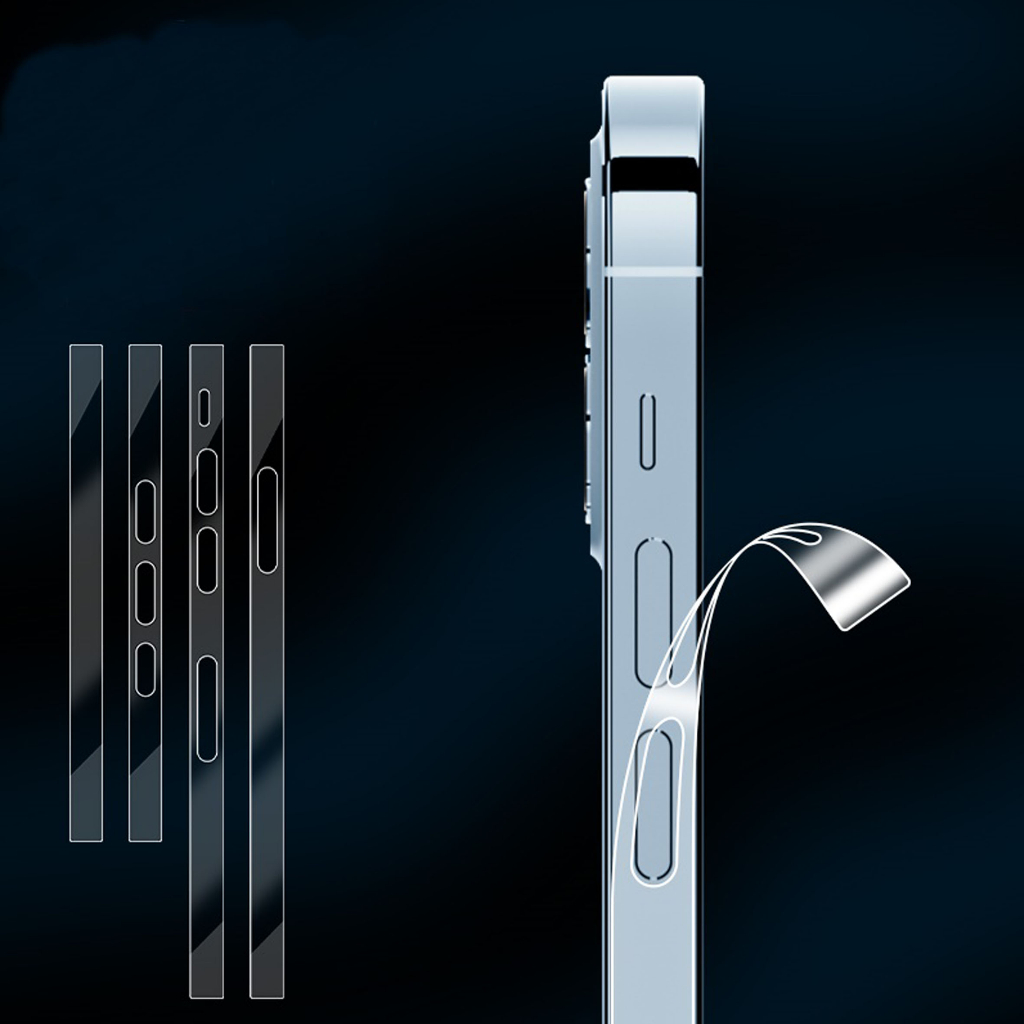 Dán Viền iP 14Promax PPF 4 Lớp Chống Xước Viền Máy Cho iP 14Promax 14Plus 14Pro 14 13Promax 13Pro 13Plus Đến iP 12Mini