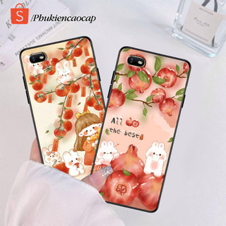 Ốp lưng Oppo A1k - Realme C2 - Ốp Oppo in hình thỏ con siêu đáng yêu - Chất liệu TPU