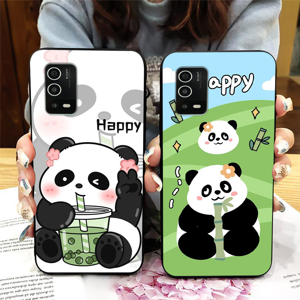 Ốp lưng oppo a55 4g / oppo a55 5g in hình gấu trúc cute dễ thương