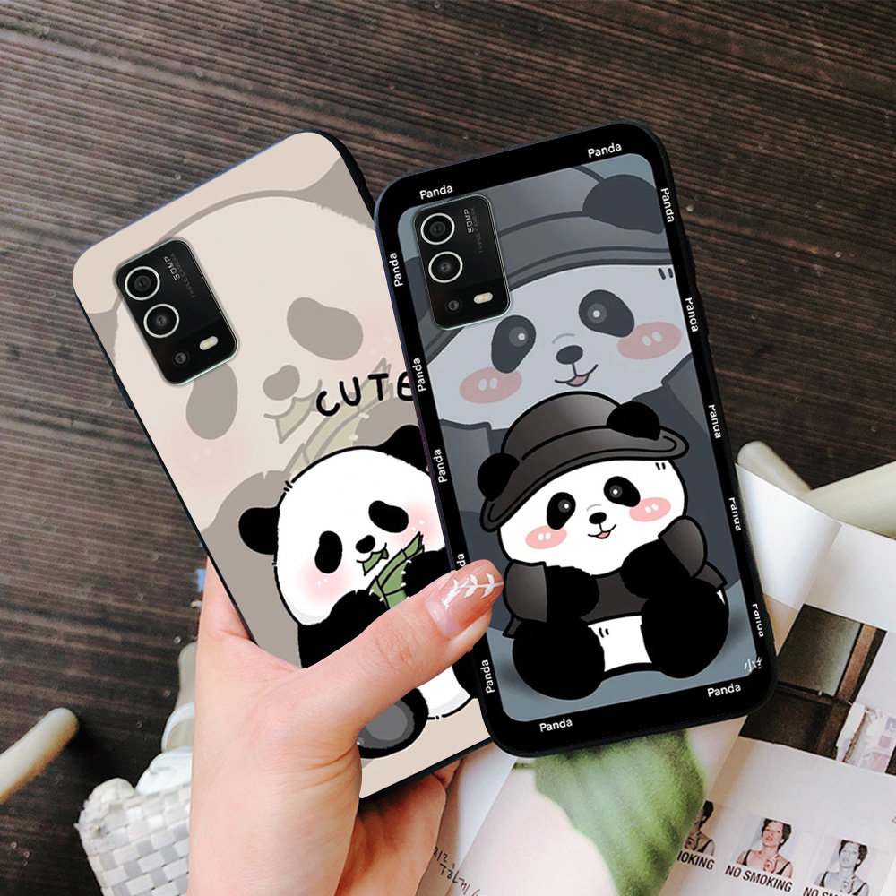 Ốp lưng oppo a55 4g / oppo a55 5g in hình gấu trúc cute dễ thương