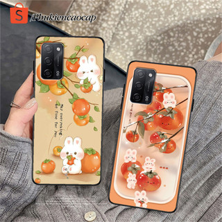 Ốp lưng Oppo A55 - A55 5G - Ốp Oppo in hình thỏ con siêu đáng yêu - Chất liệu TPU