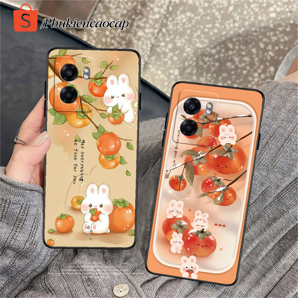 Ốp lưng Oppo A57 5G - A77 5G - Ốp Oppo in hình thỏ con siêu đáng yêu - Chất liệu TPU