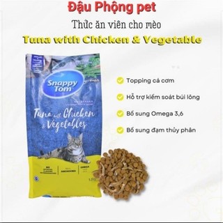 Hạt SnappyTom cho mèo, Hạt cho mèo Snappy Tom mix Cá sấy