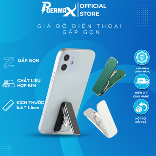 Giá đỡ điện thoại gấp gọn hợp kim nhôm dán cố định mặt lưng nhỏ gọn chắc chắn