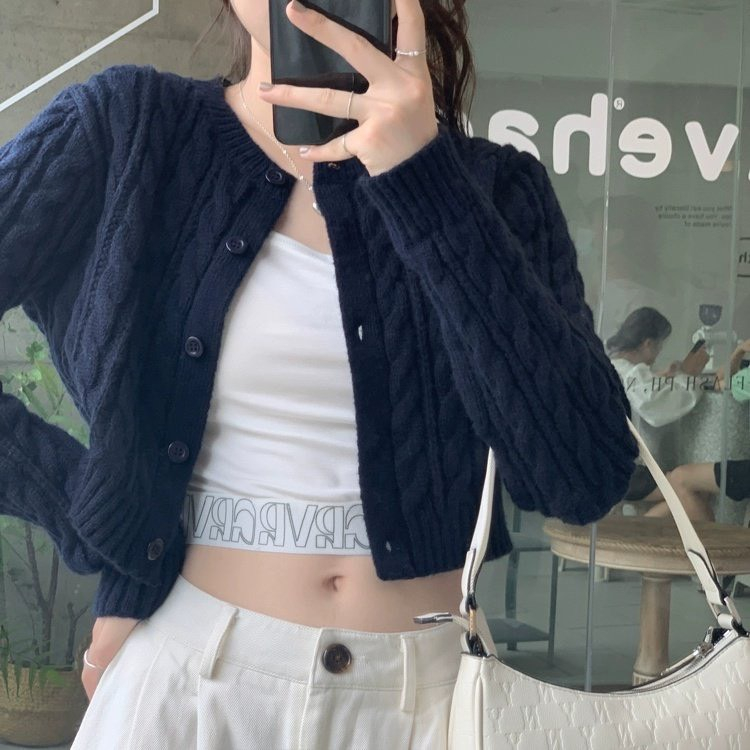 [NEW] ÁO LEN THỪNG CROPTOP DÀI TAY MẶC 2 KIỂU hàng Quảng Châu