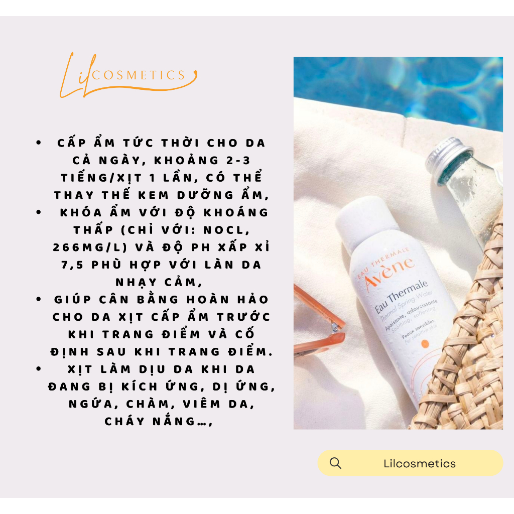 Xịt Khoáng Avène Thermal Spring Water 300ml CHÍNH HÃNG