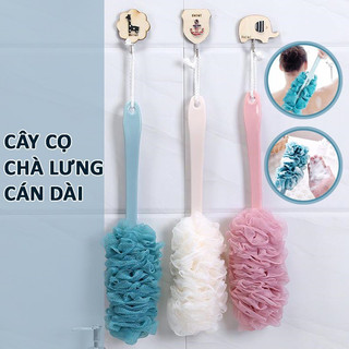 Bông tắm cán dài cọ lưng siêu sạch