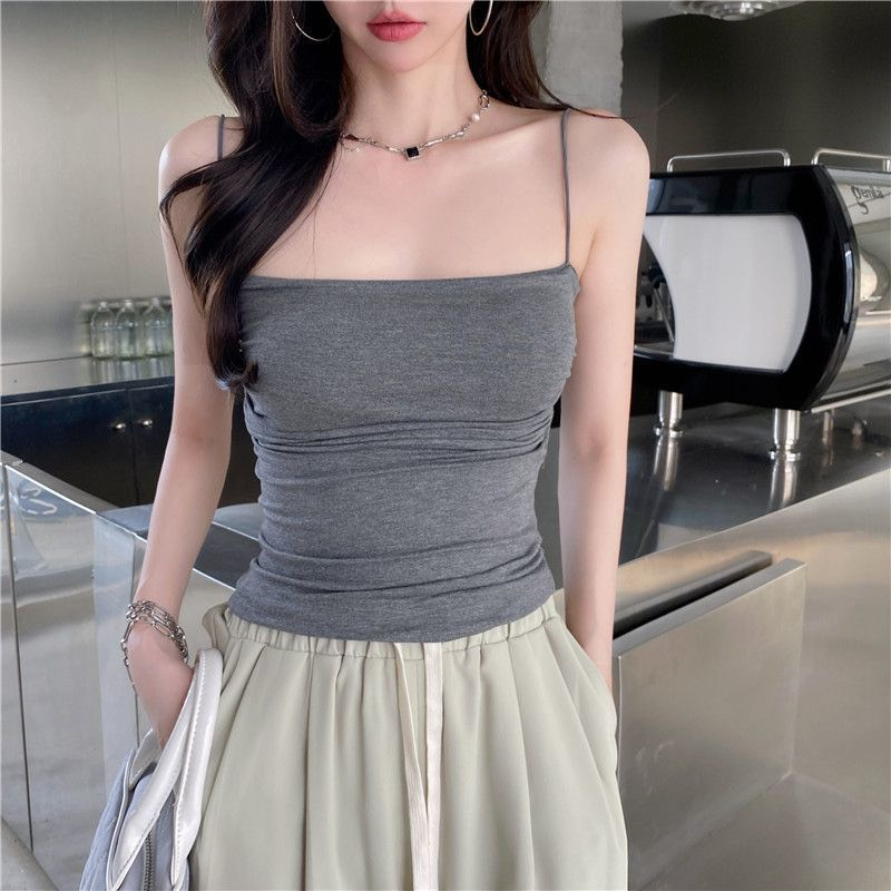 Áo Bra Nữ 2 Dây Mảnh Nhún Eo Kèm Mút Ngực Quyến Rũ 3383