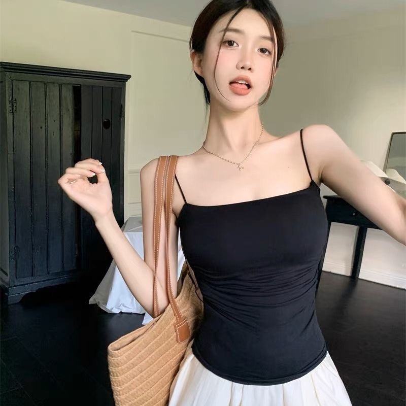 Áo Bra Nữ 2 Dây Mảnh Nhún Eo Kèm Mút Ngực Quyến Rũ 3383