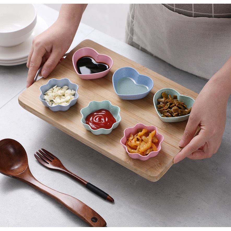 Bát Ăn Dặm,Bát Đựng Nước Chấm Lúa Mạch Mini Cho Bé