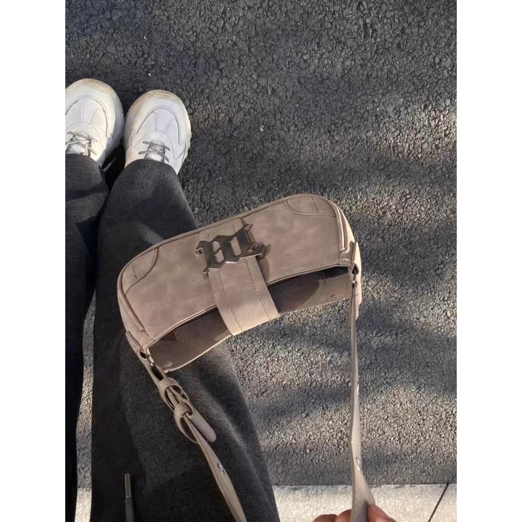 Túi xách nữ đeo vai phong cách Y2K họa tiết chữ M thời trang Âu Mỹ