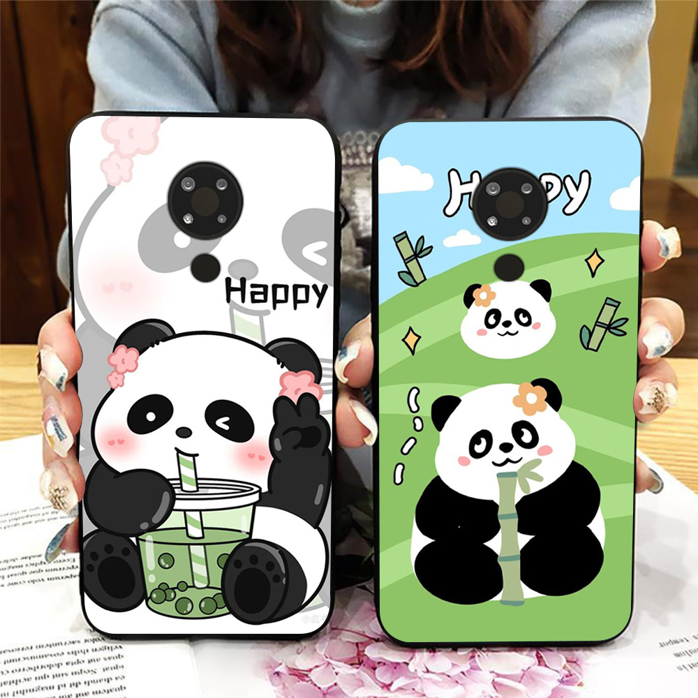 Ốp lưng nokia 3.4 in hình gấu trúc cute dễ thương