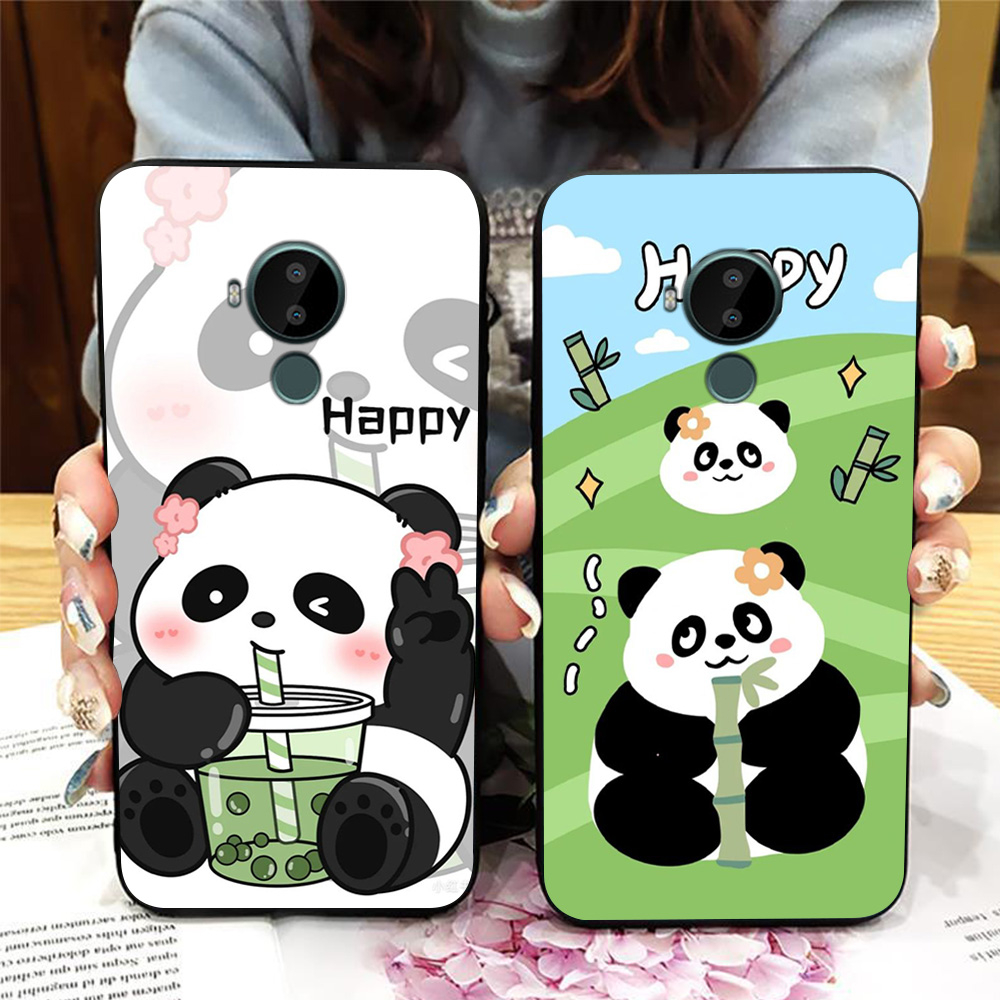 Ốp lưng nokia c20 / nokia c30 in hình gấu trúc cute dễ thương