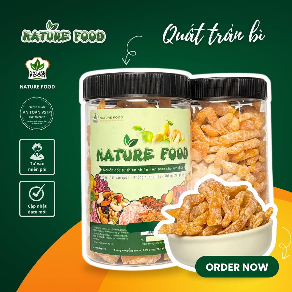 MỨT QUẤT TRẦN BÌ ĐẶC SẢN ĐÀ LẠT NATURE FOOD