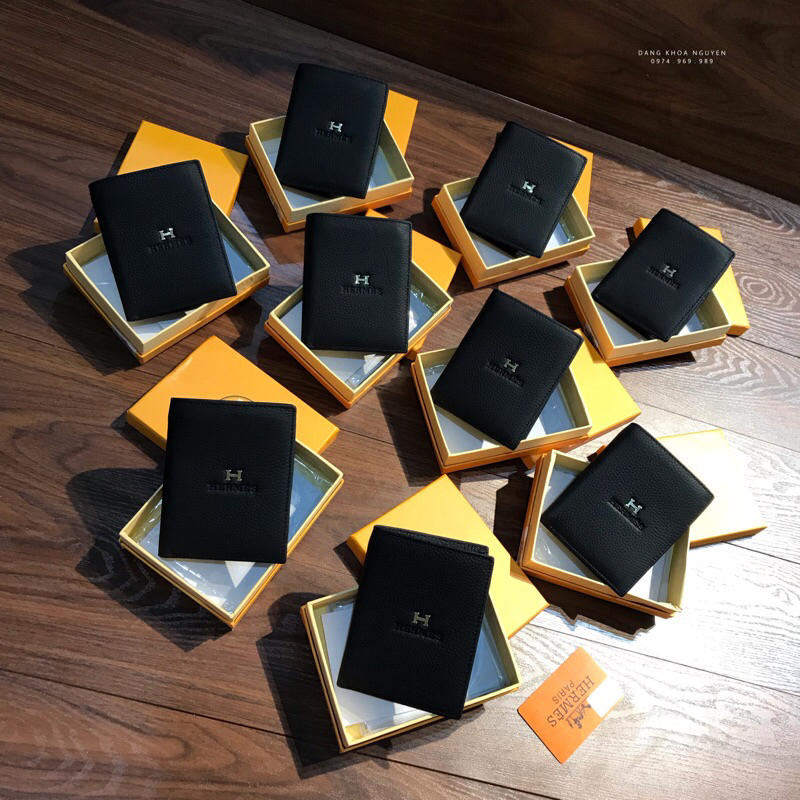 VÍ NAM H.M DA THẬT DÁNG ĐỨNG MẠ VÀNG CAO CẤP