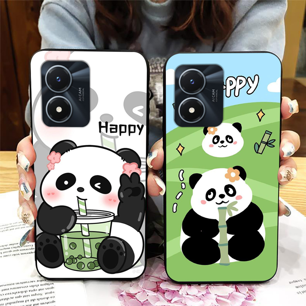 Ốp lưng vivo y02s / vivo y01 in hình gấu trúc cute dễ thương