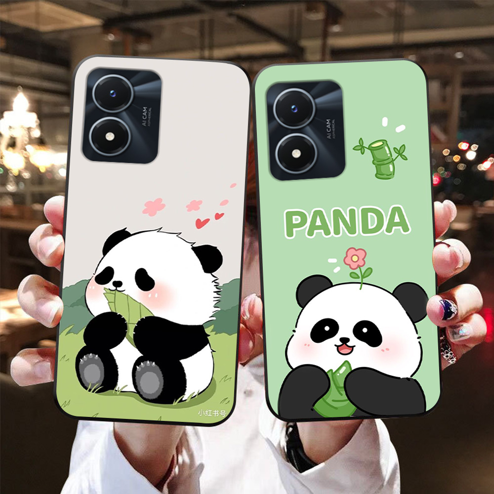 Ốp lưng vivo y02s / vivo y01 in hình gấu trúc cute dễ thương