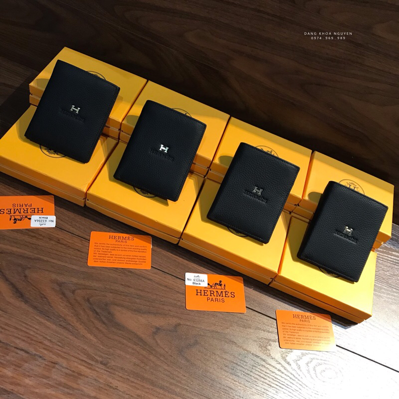 VÍ NAM H.M DA THẬT DÁNG ĐỨNG MẠ VÀNG CAO CẤP