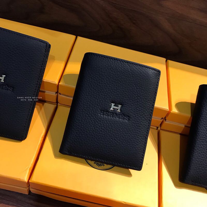 VÍ NAM H.M DA THẬT DÁNG ĐỨNG MẠ VÀNG CAO CẤP