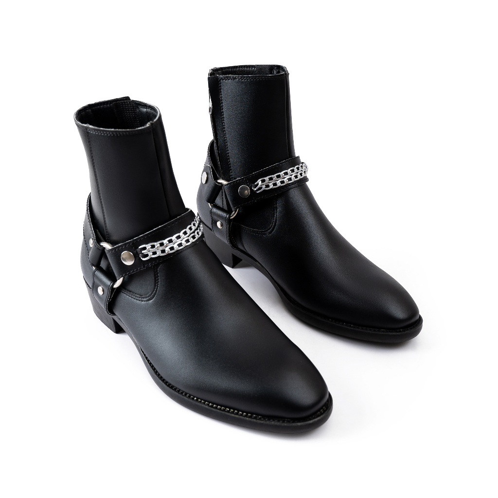 [Mã FATOP12 giảm 30K đơn 150K] Giày nam Harness Boots kiểu dáng đường phố, thương hiệu Phananh, 4Man's