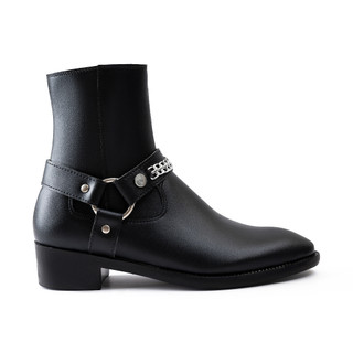 Giày nam Harness Boots kiểu dáng đường phố, thương hiệu Phananh, 4Man's