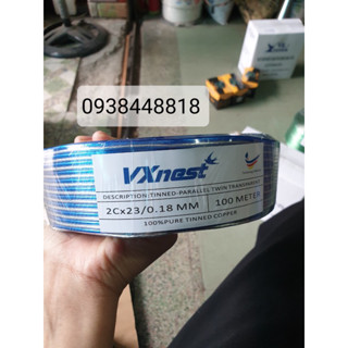 Dây loa tín hiệu nhà Yến cao cấp Vxnest 23 tim lõi đồng 100% , mạn niken chống nhiễu cho âm thanh chuẩn nhất .