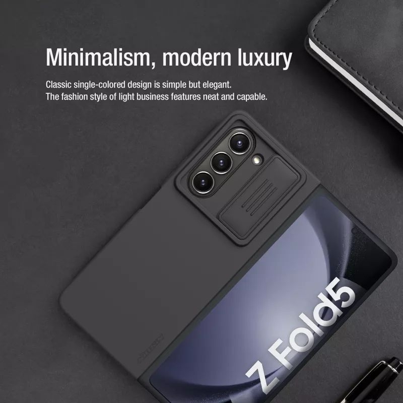 Ốp Lưng Samsung Galaxy Z Fold 5 Hiệu Nillkin CamShield bảo vệ camera cầm chắc tay chống bám bẩn