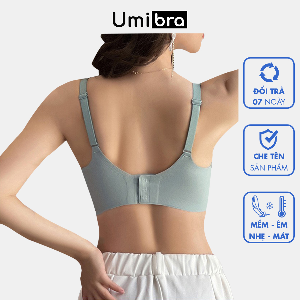 Áo lót nâng ngực Umibra đệm dày 3cm siêu nâng đẩy chất Su trơn thoáng mát - AN47